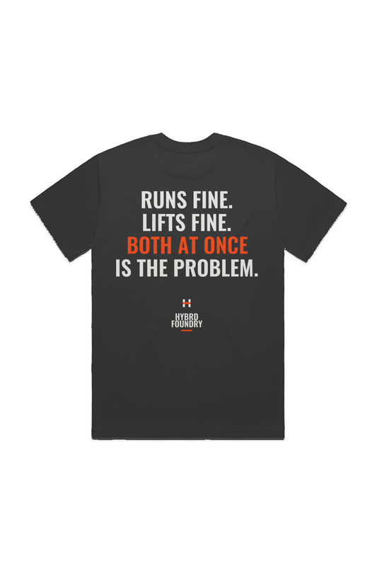 Both At Once Is The Problem Back Print Tee