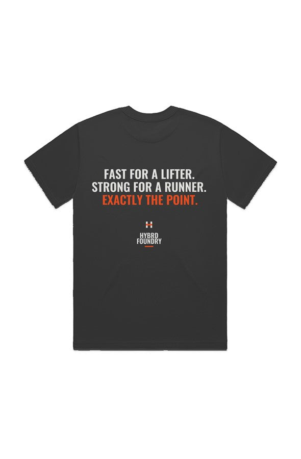 Fast For A Lifter Back Print Tee