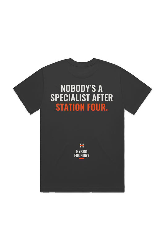 Station Four Back Print Tee