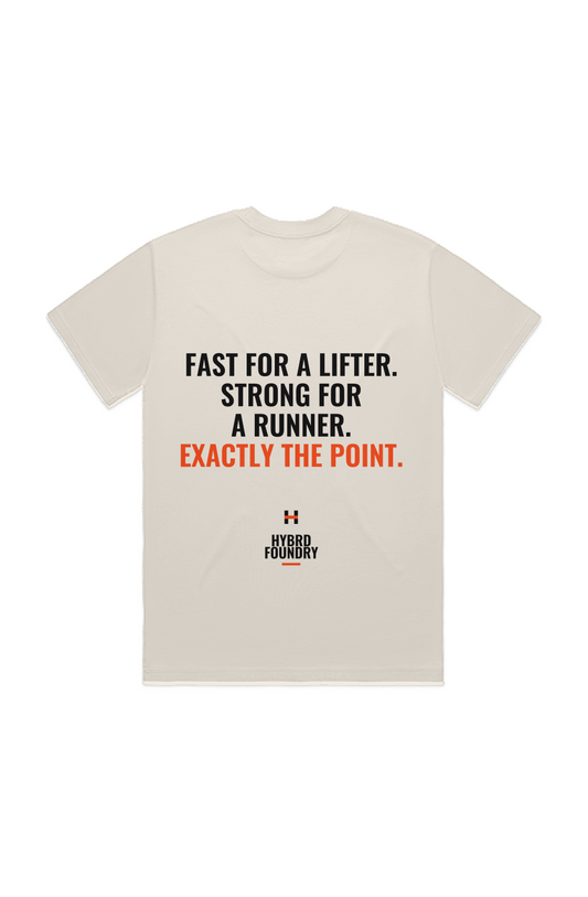 Fast For A Lifter Back Print Tee