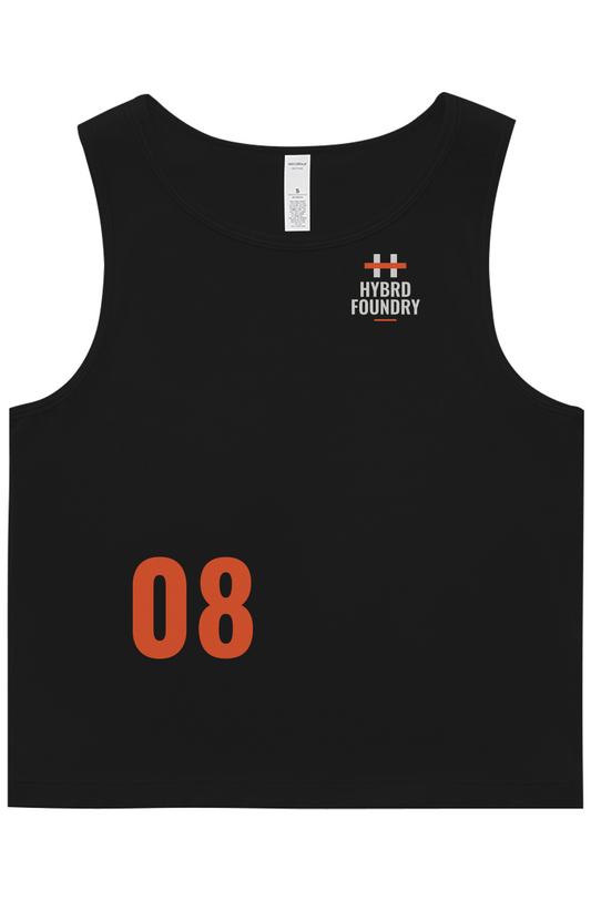 Women's Race Crop Tank Station Line