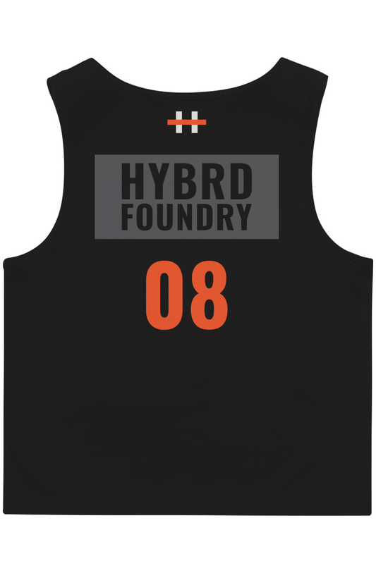 Women's Race Crop Tank Team Back